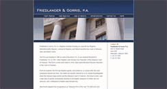 Desktop Screenshot of friedlandergorris.com